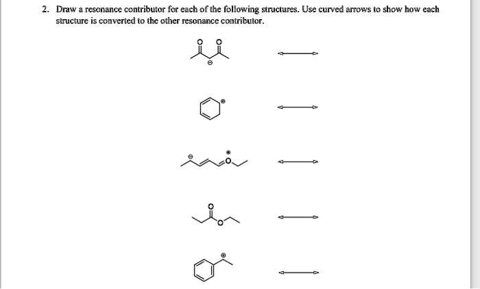 SOLVED: Draw resonance contributors for each of the following ...