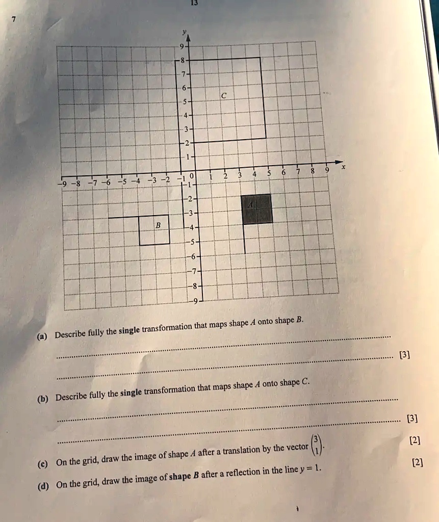 SOLVED: 8 -7 -6 3 - - J odeys QuO V adeys Describe fully the