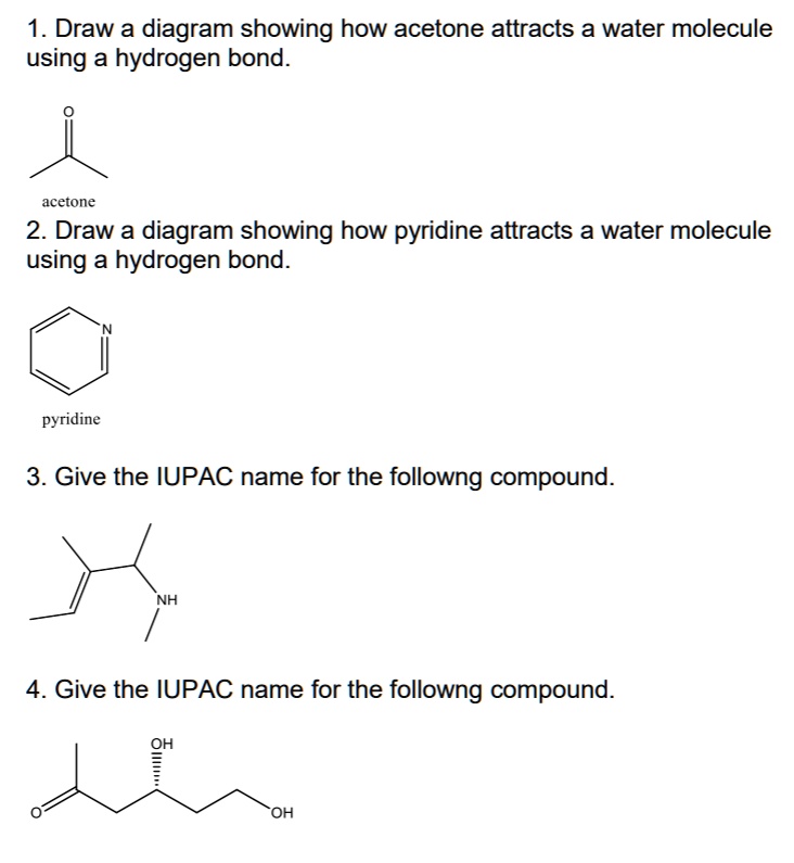 1 Draw A Diagram Showing How Acetone Attracts A Wate SolvedLib   706b42d7ae49439a9cf31f7aa97b6e6a 