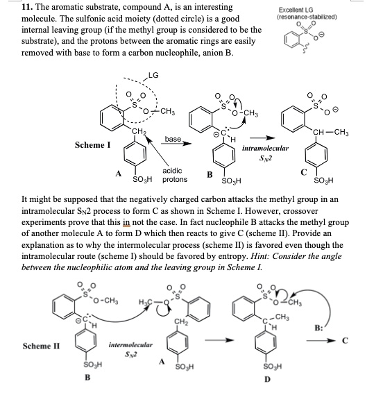 Solved The Aromatic Substrate Compound Interesting Molecule The Sulfonic Acid Moiety Dotted 0102