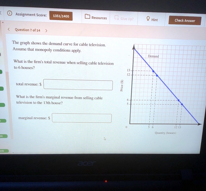 SOLVED Assignment Score 1351/1400 Resources Give Up Hint Check Answer L Question 7 of 14 The