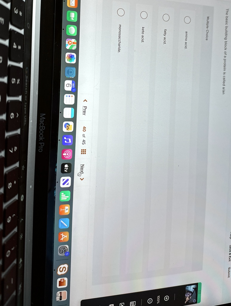 the basic building block of a protein is called aan multiple choice