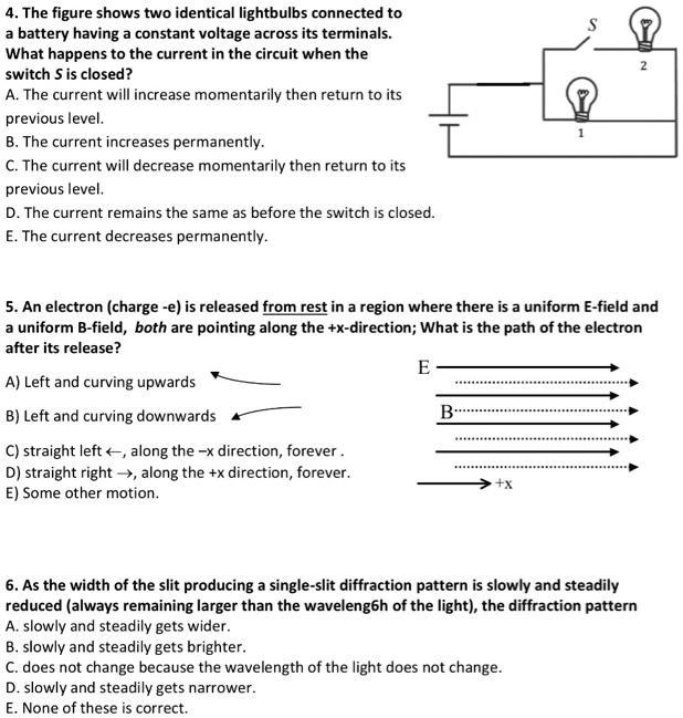 SOLVED The figure shows two identical lightbulbs connected to battery