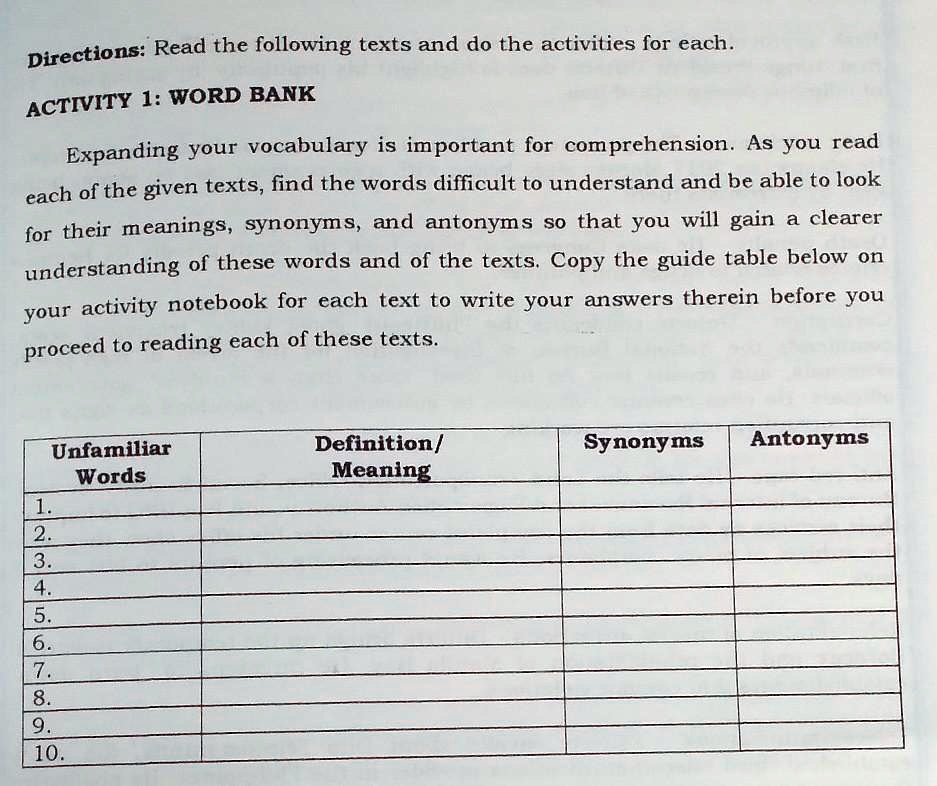 SOLVED: 'Pa help nmn sa mga genius jan Directions: Read the following ...