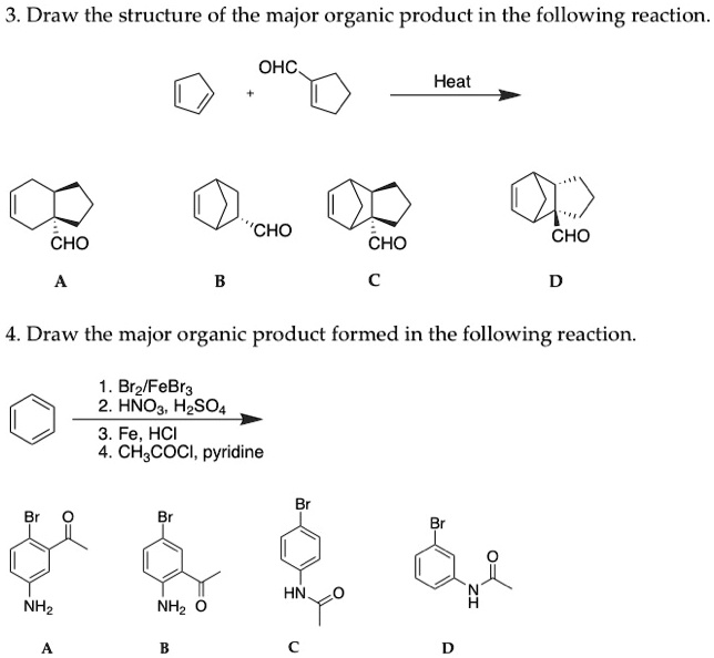 SOLVED: Draw the structure of the major organic product in the ...