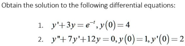 Solved Assignment 4 2 Solution To Ivp Using Laplace And Inverse