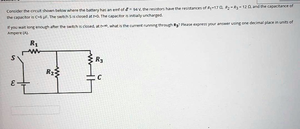 Capacitance Code R3 10c the has an emfof 94 vthe resistors have the resistances of r 17 0 rz r3 ...