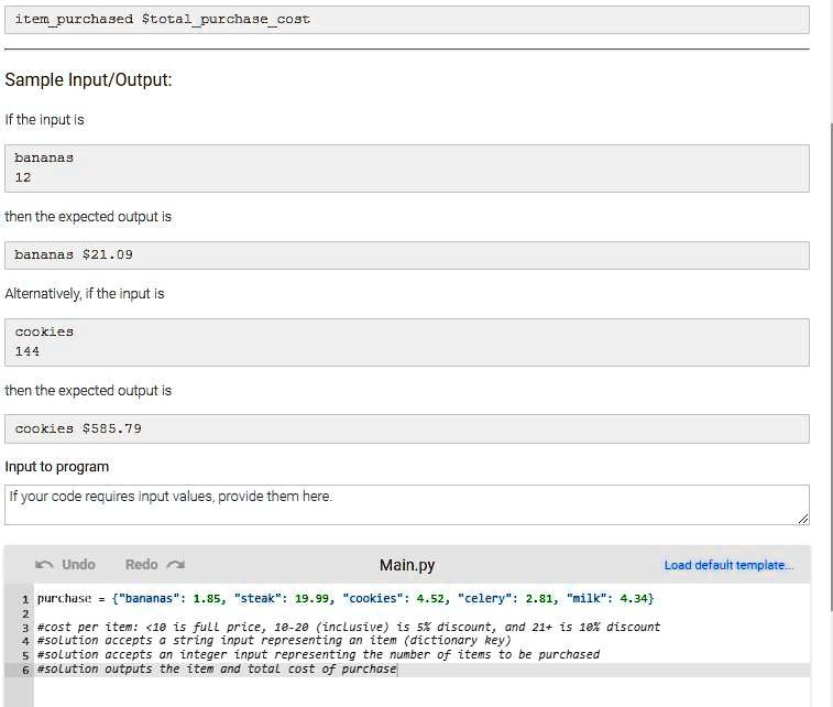 SOLVED: Instructions: Create a Python solution to the following task ...