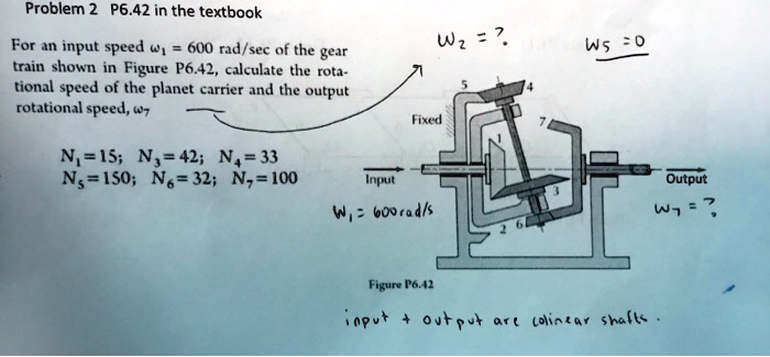 P642 Relay Calculation Problem 2 p642 in the textbook for an input speed 600 radsec...