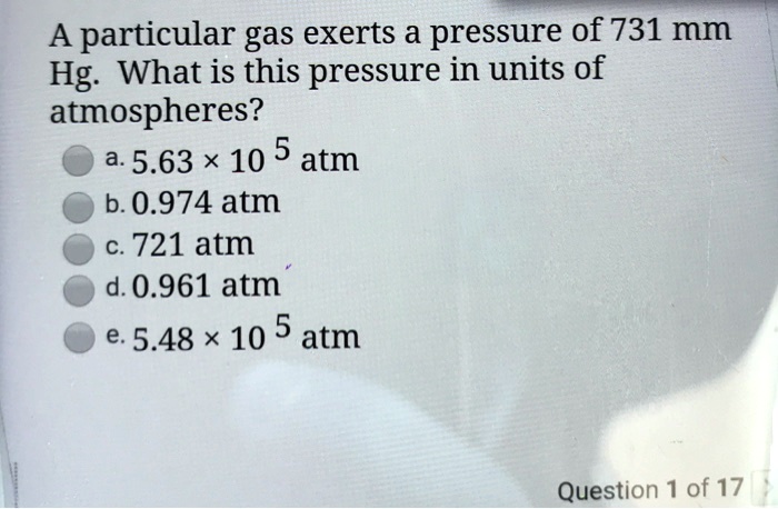 721 mmhg to atm