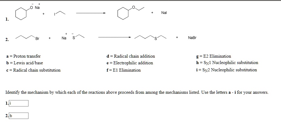 Solved Nabr Proton Transfer B Lewvis Acid Base Radical Chain Substitution D Radical Chain 2580