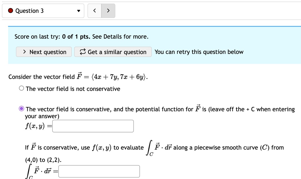 Solved Score on last try: 0 of 1 pts. See Details for more