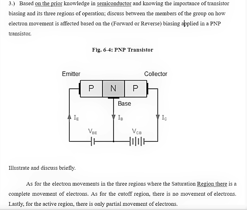 SOLVED 3.) Based on the prior knowledge in semiconductor and knowing