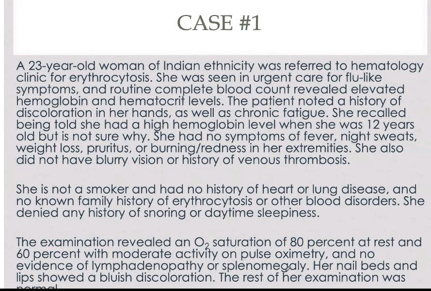 SOLVED: A 23-year-old Woman Of Indian Ethnicity Was Referred To The ...