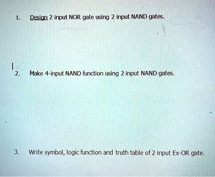 3 input nand gate using 2 input nand gates