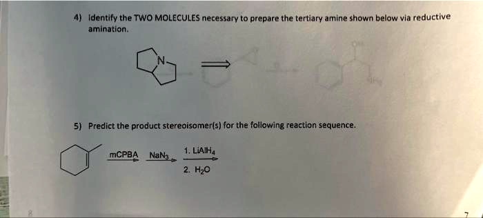 VIDEO solution: 4) Identify the TWO MOLECULES necessary to prepare the ...