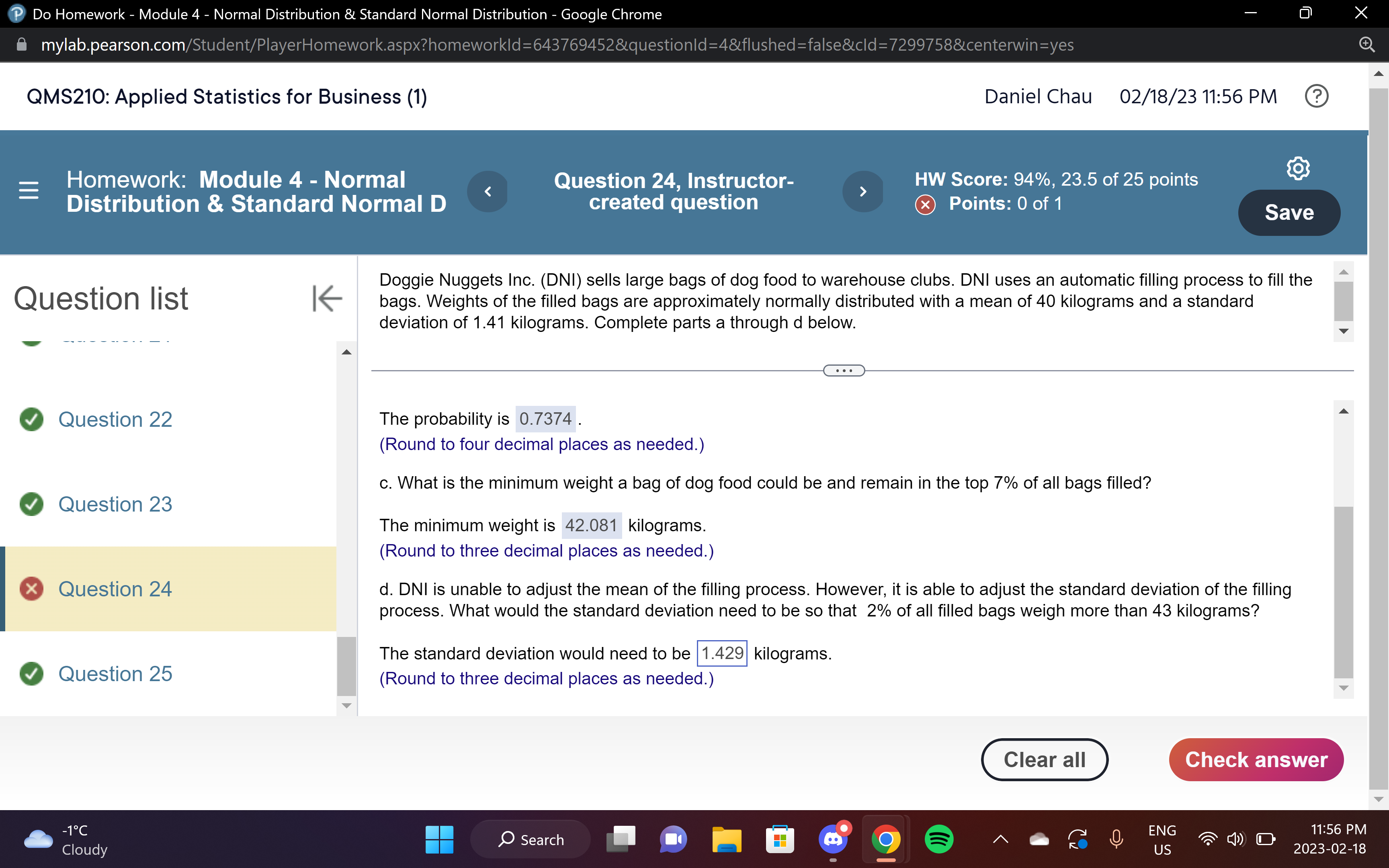 SOLVED Do Homework Module 4 Normal Distribution & Standard Normal