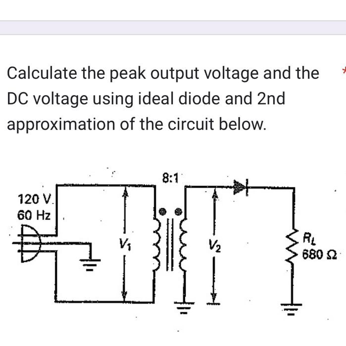 solved-calculate-the-peak-output-voltage-and-the-dc-voltage-using