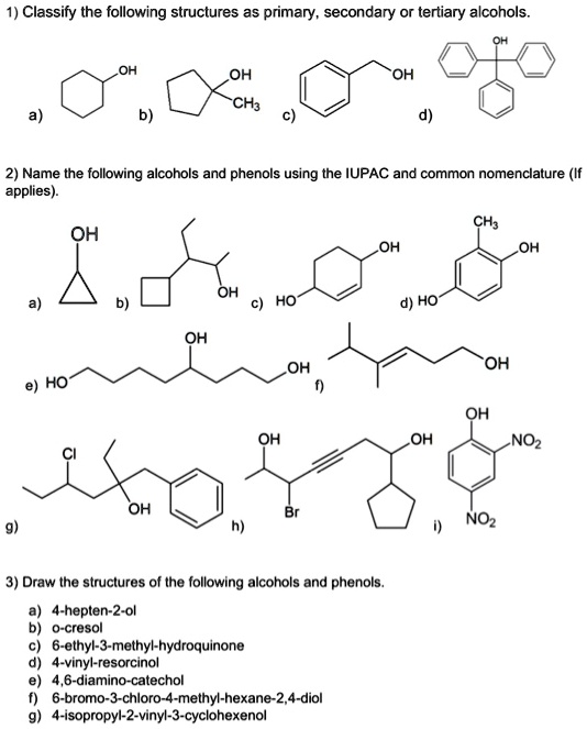 Solved Classify The Following Structures As Primary Secondary Or