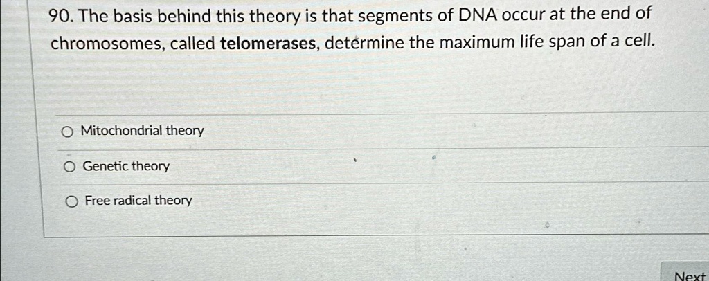 SOLVED: The basis behind this theory is that segments of DNA occur at ...