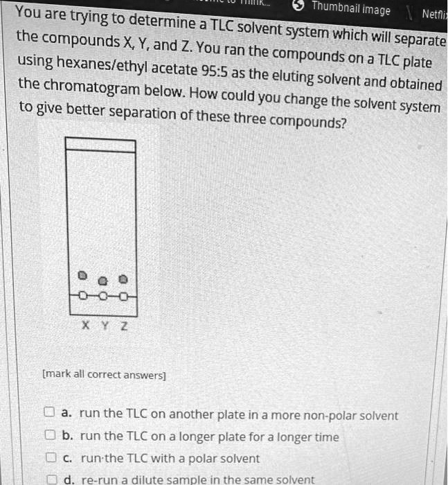 SOLVEDYou are trying 0 Thumbnail image Netfliz to determine a TLC