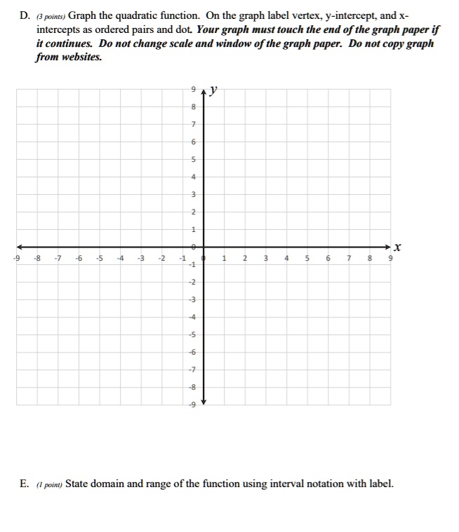 quadratic graph paper