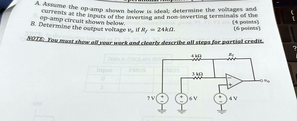 a assume the op amp shown below is ideal determine the voltages and ...