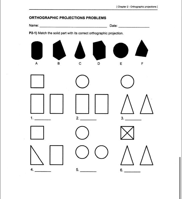 SOLVED [Chapter 2 Orthographic Projections] ORTHOGRAPHIC PROJECTION