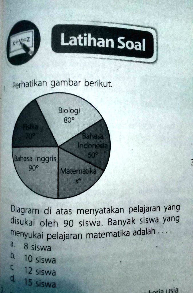 SOLVED: tolong dong di jawab dengan cara yang lengkap Latihan Soal