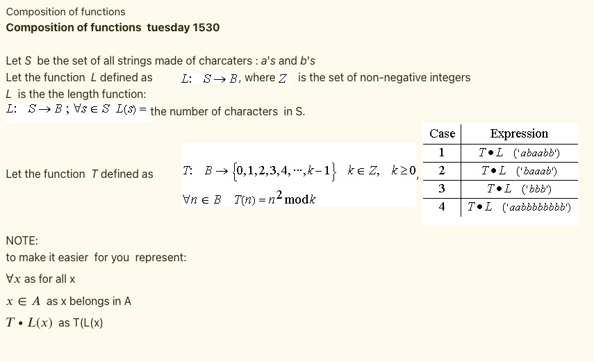 SOLVED: Let be the set of all strings made of characters: a's and b's ...