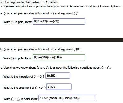 SOLVED:Use Degrees Fcr This Prcblem 7013D5 Hfyou're Using Decimal ...