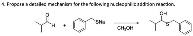 SOLVED: Propose a detailed mechanism for the following nucleophilic ...