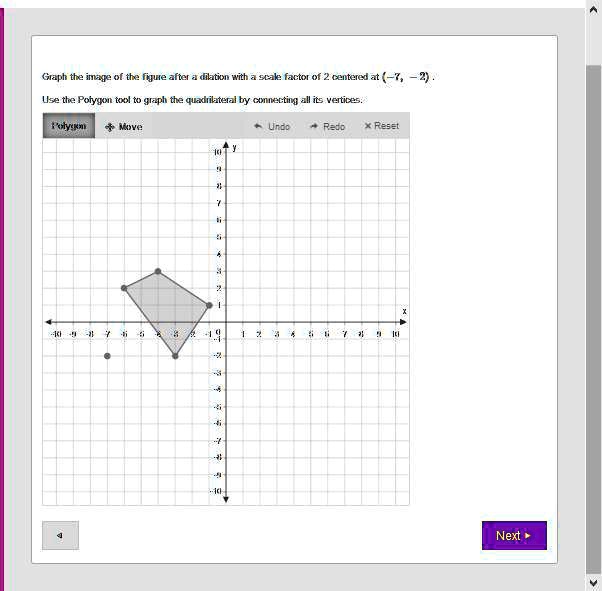 [GET ANSWER] Graph the image of the figure after a dilation with a ...