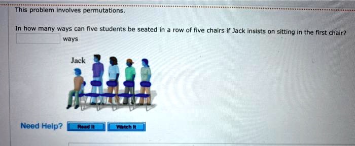 SOLVED This problem involves permutations. In how many ways can