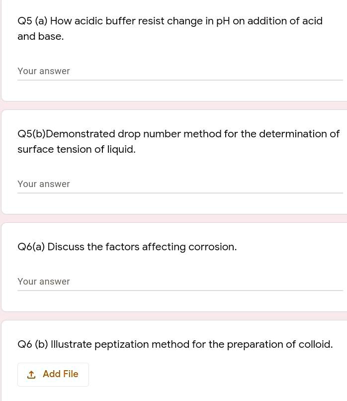 SOLVEDQ5 (a) How acidic buffer resist change in pH on addition of acid