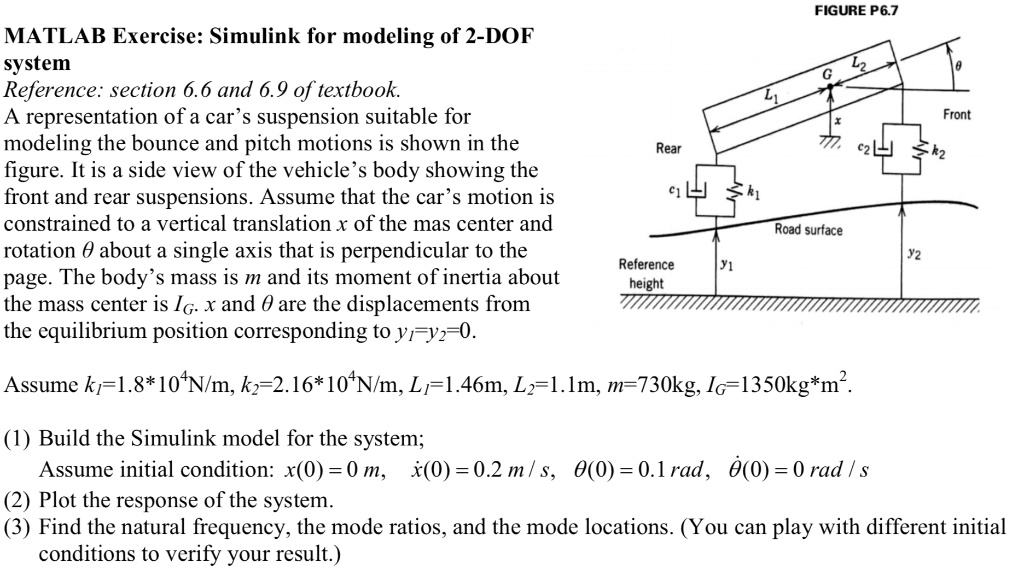 figure p67 matlab exercise simulink for modeling of 2 dof system ...
