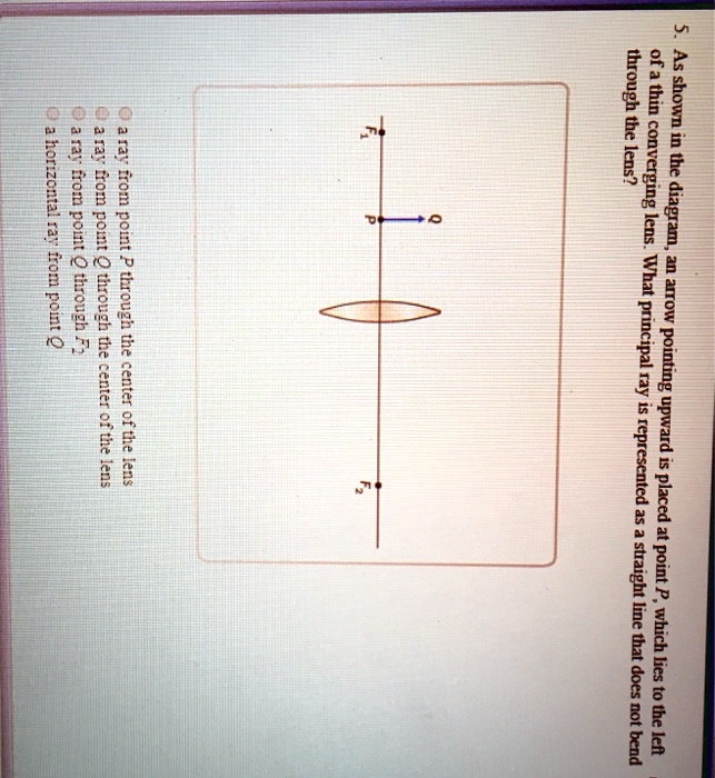 SOLVED: A horizontal ray from point A, a ray from point Q through the ...