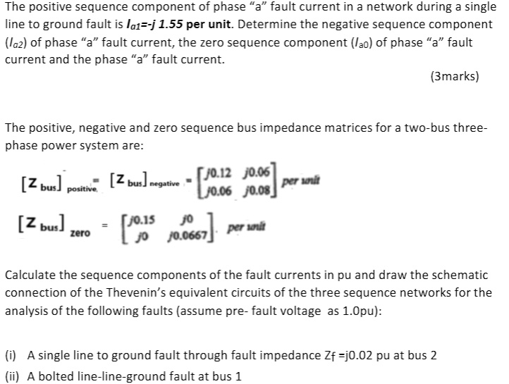 The positive sequence component of phase "a" fault current in a network ...