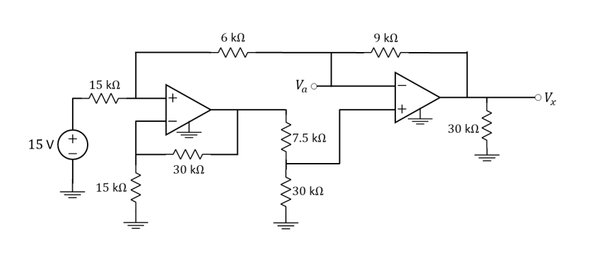 SOLVED: For the operational amplifier (op amp) circuit given in Figure ...