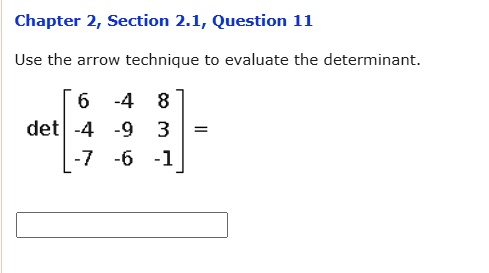 SOLVED: Chapter 2, Section 2.1, Question 11 Use the arrow technique to ...