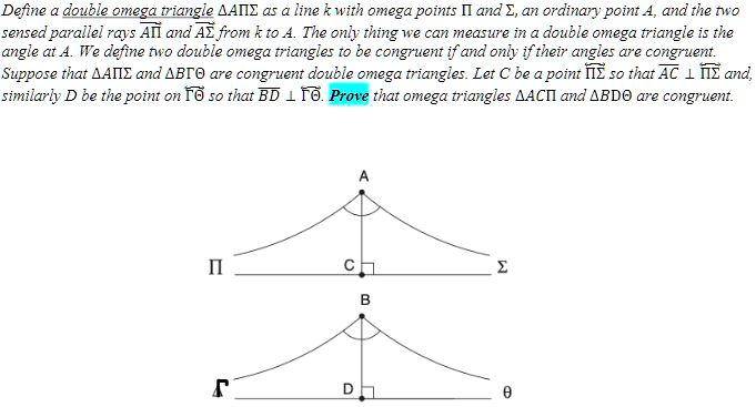 SOLVED:Define double omega rriangle LAME &s Line witn omega points [I ...