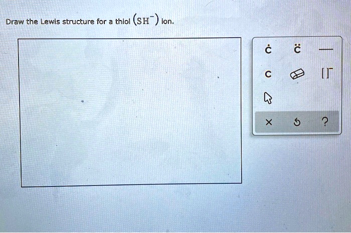 draw the lewis structure for a thiol sh icn 13435