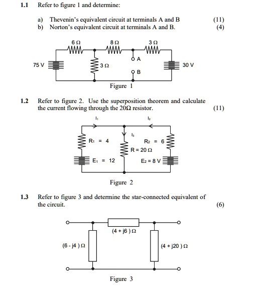 11 refer to figure 1 and determine thevenins equivalent circuit at ...
