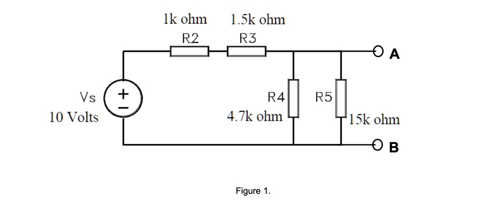 SOLVED: On the circuit shown in Figure 1 below: - Find the open circuit ...