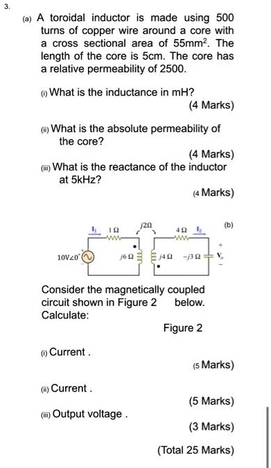 VIDEO solution: A toroidal inductor is made using 500 turns of copper ...