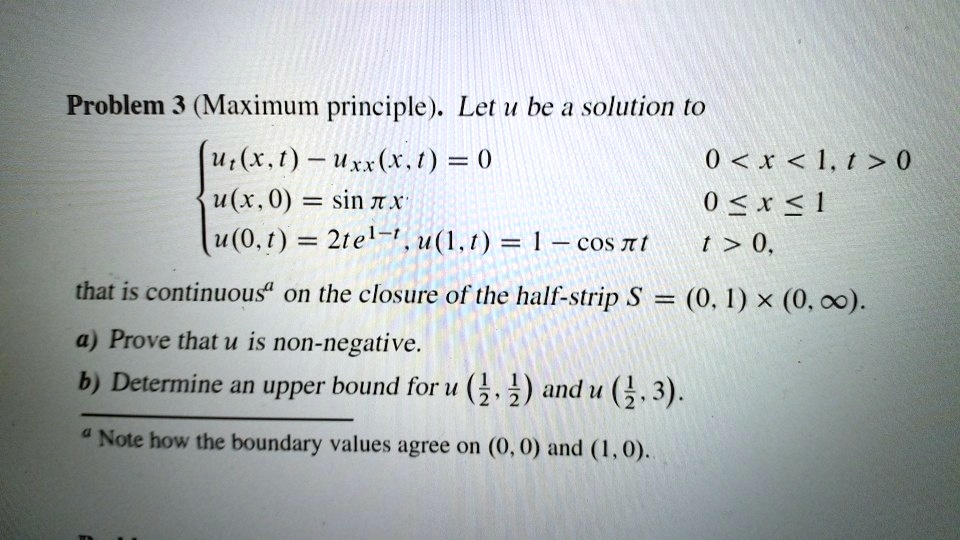 problem 3 maximum prineiple let u be a solution to utrt uxxxt 0 0 x 1t ...