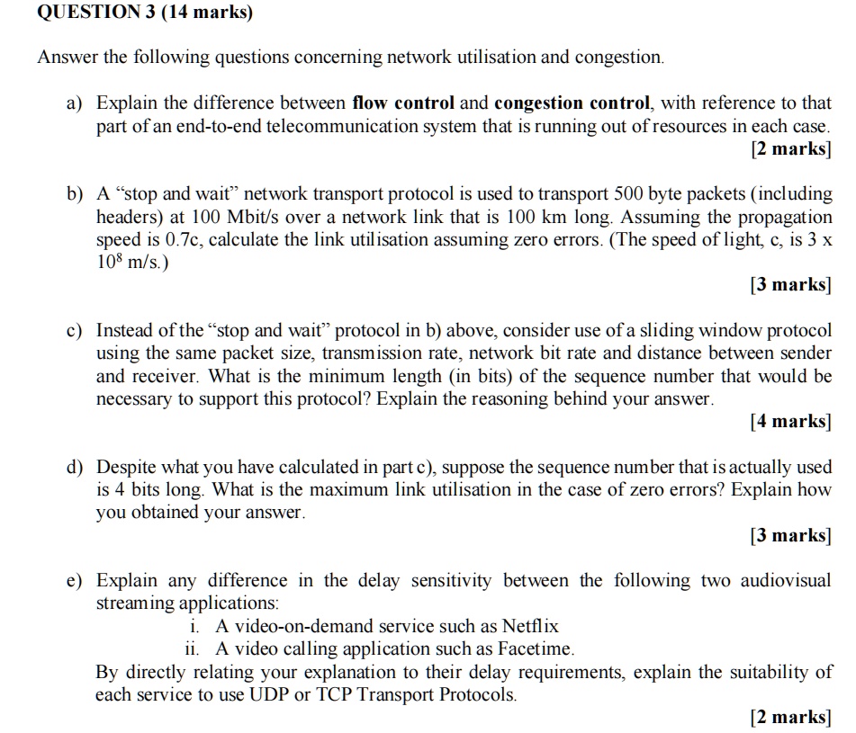 SOLVED: QUESTION 3 (14 marks) Answer the following questions concerning ...