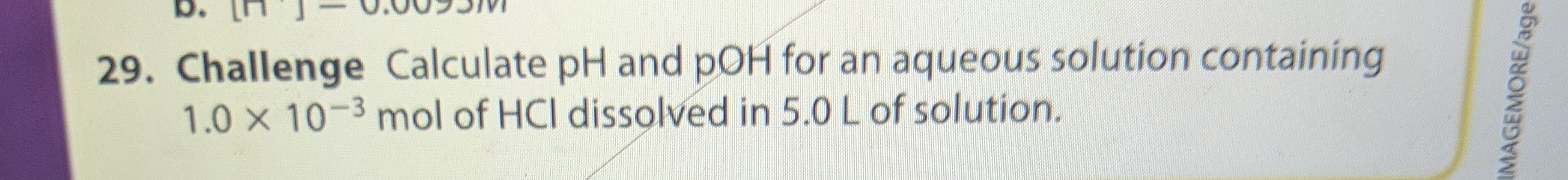 calculate the ph of an aqueous solution with poh 1.0