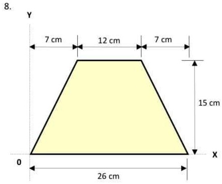 SOLVED: Determine the coordinates of the centroid and the moments of ...