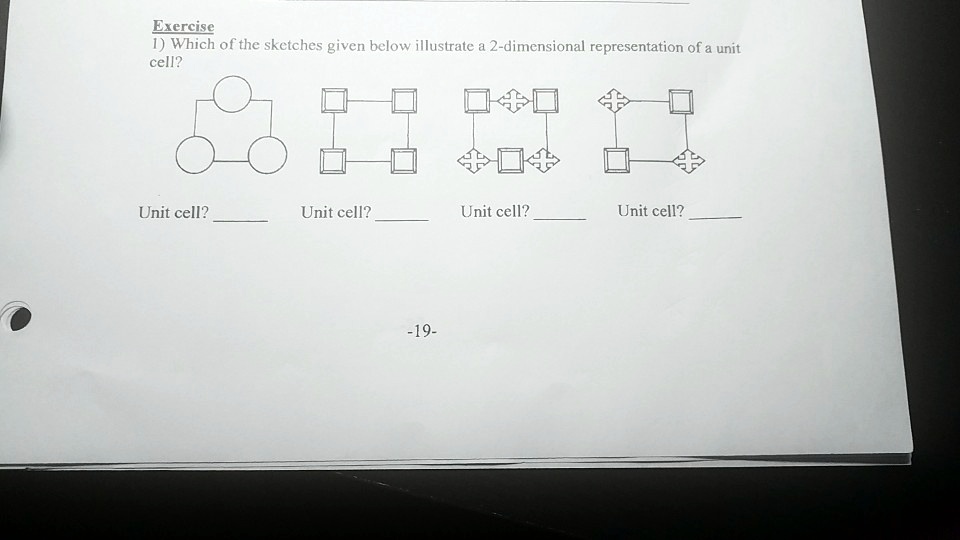 Exercise 1) Which of the sketches given below illustrate a 2 ...